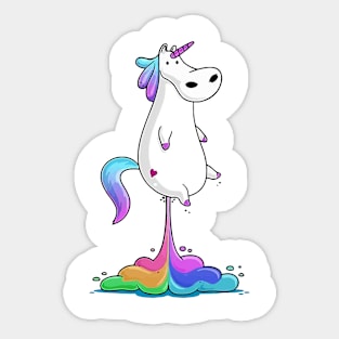 the Unicorn color Sticker